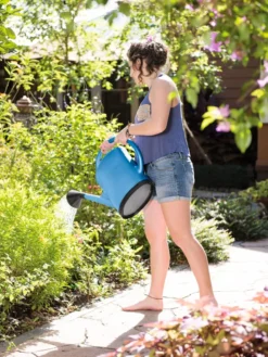 French Blue Watering Can -Gardener's Supply Sales 06341 1341 tif