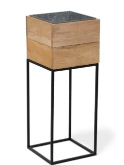 Tartu Elevated Square Planters -Gardener's Supply Sales 3 4 crop 8611006 0932 tif