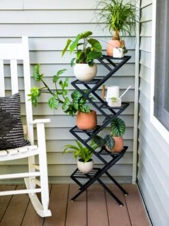 Crisscross Cascading Plant Stand
