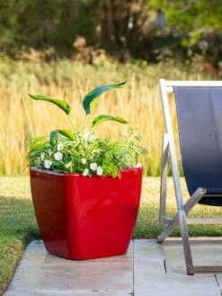 Viva Square Self-Watering Rolling Planter, 20" Diameter, Set Of 2 15 Viva Square Self-Watering Rolling Planter, 20" Diameter, Set Of 2 -Gardener's Supply Sales 3 4 crop 8612930 0035 tif