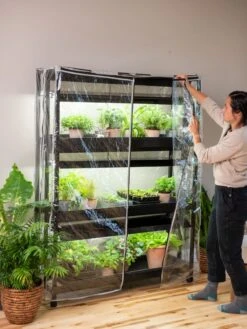 Sunlite 3-Tier Humidity Cover -Gardener's Supply Sales 3 4 crop 8612939 0221