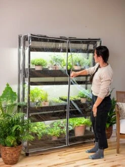 Sunlite 3-Tier Humidity Cover -Gardener's Supply Sales 3 4 crop 8612939 0223