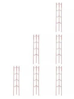 Stacking Tomato Ladders, Set Of 6 -Gardener's Supply Sales 40309 Red stacking tomato ladders set of 6 red tif