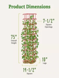 Bean Tower 9 Bean Tower -Gardener's Supply Sales 8587060 dimensions