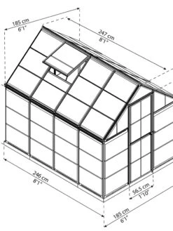 Canopia® By Palram Harmony™ Greenhouse, 6' -Gardener's Supply Sales 8588022 11V tif
