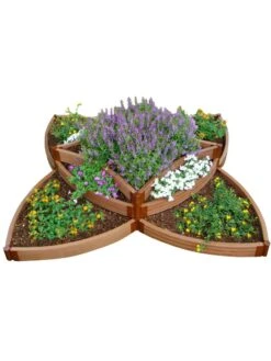 Classic Sienna Versailles Sunburst Raised Garden Bed With 2" Boards -Gardener's Supply Sales 8588252 07v