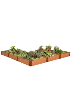 L-Shaped Composite Raised Bed, 12'x12' With 1" Boards 9 L-Shaped Composite Raised Bed, 12'x12' With 1" Boards -Gardener's Supply Sales 8588254 04v