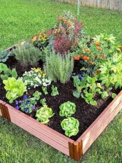 Classic Sienna Composite Raised Bed, 11" High With 2" Board -Gardener's Supply Sales 8588280 05V tif
