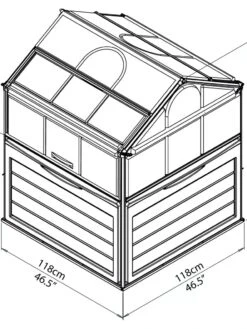 Canopia® By Palram Plant Inn™ Raised Bed Greenhouse, 4' X 4' 21 Canopia® By Palram Plant Inn™ Raised Bed Greenhouse, 4' X 4' -Gardener's Supply Sales 8588308 10V tif