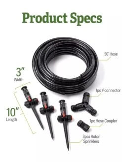 Snip-n-Spray Garden And Landscape Sprinkler System -Gardener's Supply Sales 8589718 specs