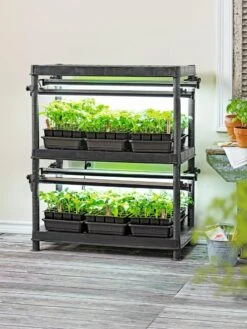 Stack-n-Grow Lights - Base Unit 6 Stack-n-Grow Lights - Base Unit -Gardener's Supply Sales 8590139 001E Stack N Grow 2 Tier Light System tif 1