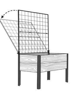 Space-Maker Pivoting Trellis, 4' -Gardener's Supply Sales 8590247 001 tif