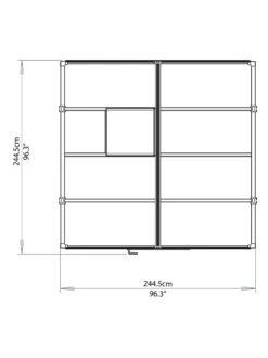 Canopia® By Palram Glory™ Greenhouse, 8' -Gardener's Supply Sales 8591547 14v