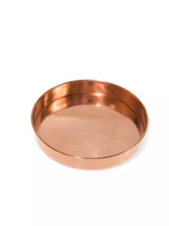 Small Round Copper Plant Tray, 10" -Gardener's Supply Sales 8593529 1175 tif