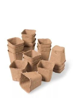 3-1/2” Square Biodegradable Pots, Set Of 18 -Gardener's Supply Sales 8595967 9476 tif