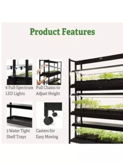 LED SunLite® High Intensity 3-Tier Garden -Gardener's Supply Sales 8596024 4