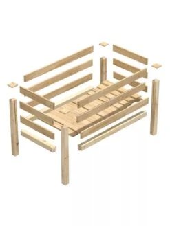 Elevated Cedar Garden Bed, 2' X 4' X 31" -Gardener's Supply Sales 8596147 09V 3 4