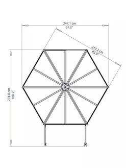 Canopia® By Palram Oasis Hexagon Greenhouse 11 Canopia® By Palram Oasis Hexagon Greenhouse -Gardener's Supply Sales 8596238 005V tif