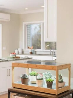 Low Bamboo LED Grow Light Garden -Gardener's Supply Sales 8597720 9385 tif