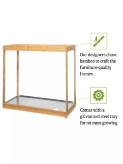Medium Bamboo LED Grow Light Garden -Gardener's Supply Sales 8597883 5