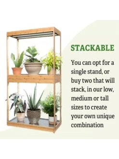 Medium Bamboo LED Grow Light Garden -Gardener's Supply Sales 8597883 6