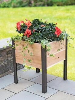 Elevated Cedar Planter Box, 2' X 2' 5 Elevated Cedar Planter Box, 2' X 2' -Gardener's Supply Sales 8597991 1022 tif 1