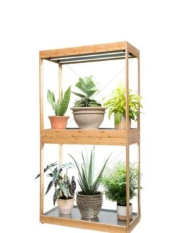 Bamboo Display LED Grow Light Garden -Gardener's Supply Sales 8598086 4003 tif