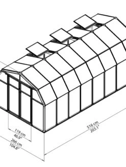 Canopia® By Palram Hobby Gardener Greenhouse, 8' -Gardener's Supply Sales 8599333 04V tif