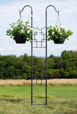 Achla Designs Square-on-Squares Double Pole Trellis
