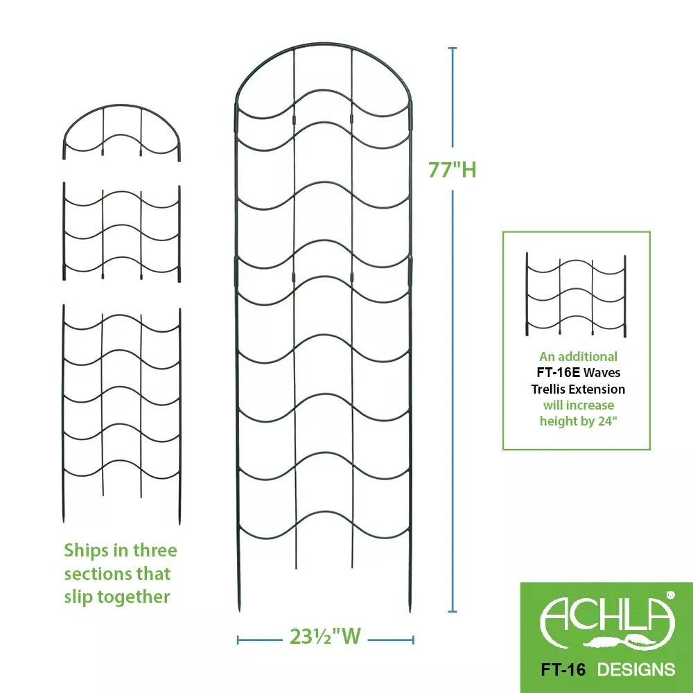 Achla Designs Waves Trellis Extension Piece 1 Achla Designs Waves Trellis Extension Piece