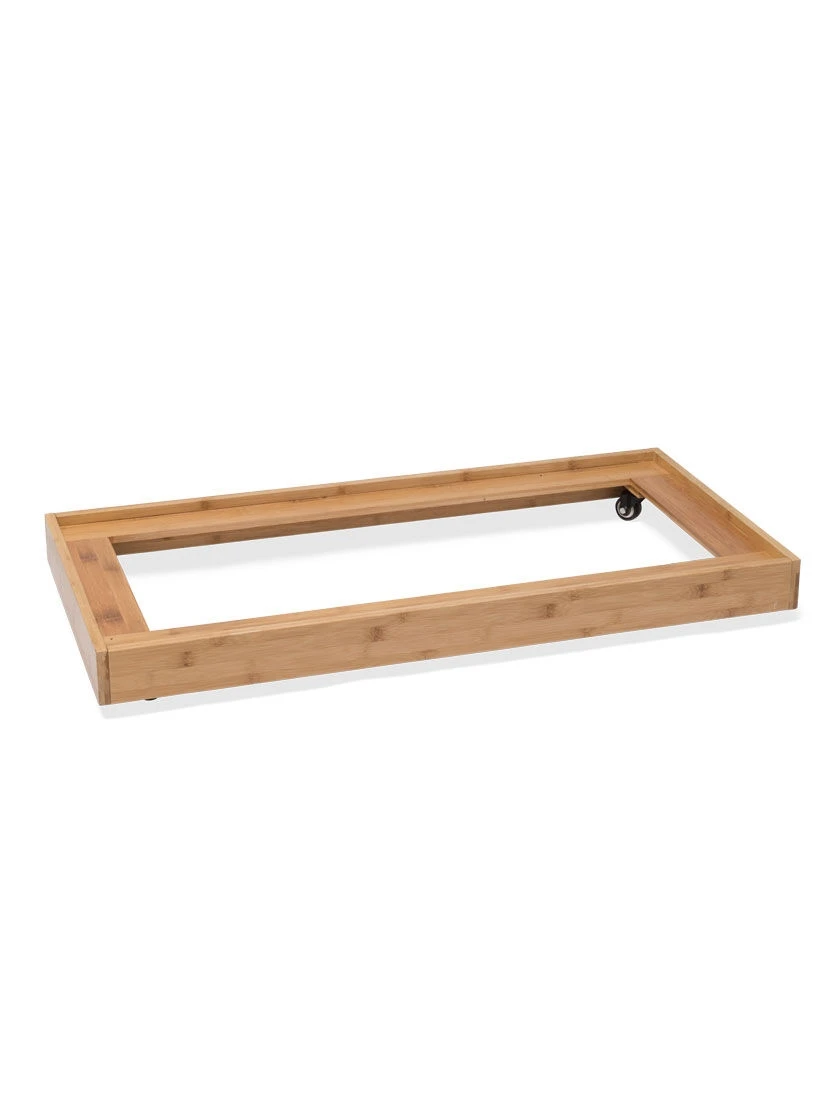 Bamboo Rolling Plant Tray 3 Bamboo Rolling Plant Tray - Image 3