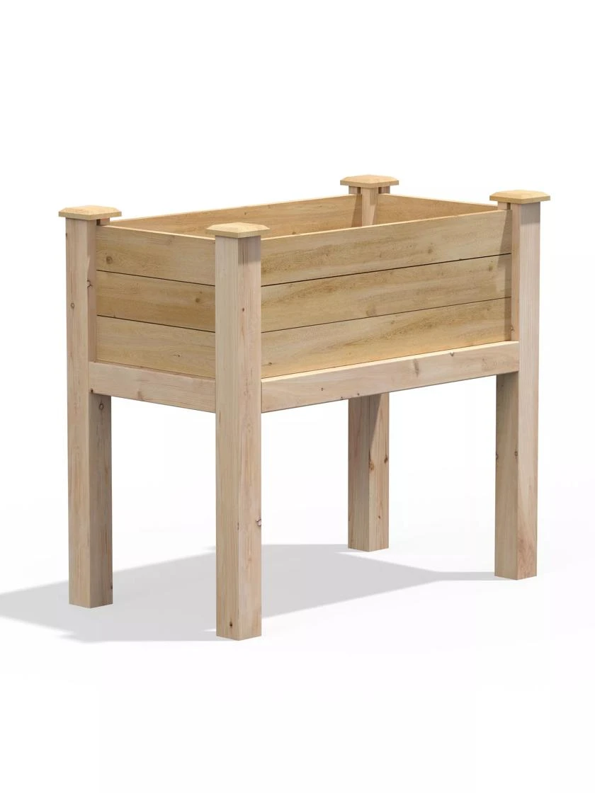 Elevated Cedar Garden Bed, 32" X 16" X 31" 2 Elevated Cedar Garden Bed, 32" X 16" X 31" - Image 2