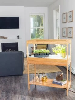 Stand For Low Bamboo Grow Light -Gardener's Supply Sales 8599950 18175 tif