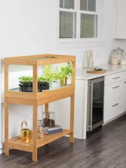 Stand For Low Bamboo Grow Light -Gardener's Supply Sales 8599950 18181 tif