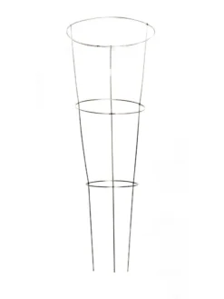 Heavy-Duty Galvanized Plant Supports 42", Set Of 5