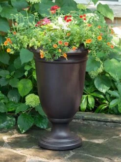 Ellington Self-Watering Urn Planter, 24" 10 Ellington Self-Watering Urn Planter, 24" -Gardener's Supply Sales 8600110 02V tif