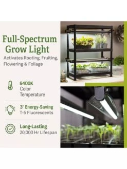Stack-n-Grow Lights - 2-Tier System -Gardener's Supply Sales 8608905 2