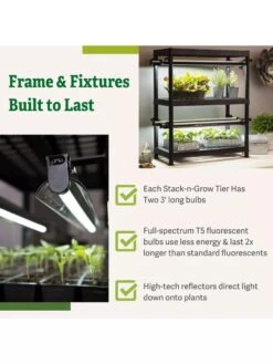 Stack-n-Grow Lights - 2-Tier System -Gardener's Supply Sales 8608905 7