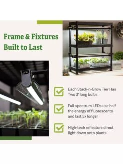 LED Stack-n-Grow Lights - 2-Tier System -Gardener's Supply Sales 8608906 7