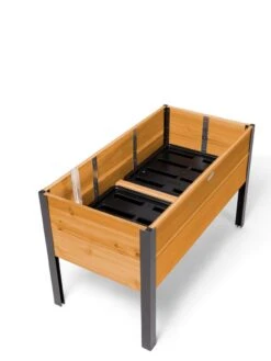 Self-Watering Eco-Stained Elevated Planter Box, 2' X 4' -Gardener's Supply Sales 8608963 6286 tif