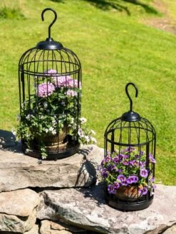 Hanging Birdcage Planter Set -Gardener's Supply Sales 8609181 0374 tif