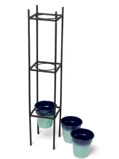 Steel Vertical Plant Stand With Metal Pots -Gardener's Supply Sales 8609183 4967 tif