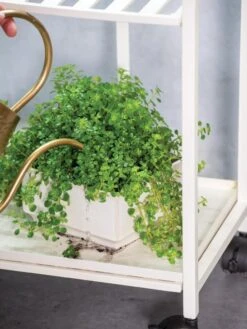 Oslo 2-Tier Plant Stand With Folding Shelves -Gardener's Supply Sales 8609220 4137 tif 1