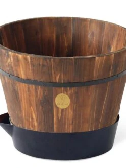 VegTrug® Build-a-Barrel Wooden Planter With Self-Watering Reservoir Tray, 18" 10 VegTrug® Build-a-Barrel Wooden Planter With Self-Watering Reservoir Tray, 18" -Gardener's Supply Sales 8610253 06V tif