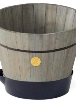 VegTrug® Build-a-Barrel Wooden Planter With Self-Watering Reservoir Tray, 18" 12 VegTrug® Build-a-Barrel Wooden Planter With Self-Watering Reservoir Tray, 18" -Gardener's Supply Sales 8610253 08V tif
