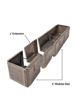 Corten Steel Modular Raised Bed, 2' Extension -Gardener's Supply Sales 8610701 4010 tif 1