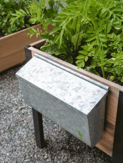 Galvanized Garden Tool Storage Box -Gardener's Supply Sales 8610811 GalvanizedToolStorageBox gif