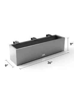 Veradek Metallic Series Railing Planters -Gardener's Supply Sales 8611610 19v