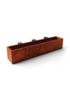 Veradek Metallic Series Corten Steel Railing Planters 13 Veradek Metallic Series Corten Steel Railing Planters -Gardener's Supply Sales 8611614 04v