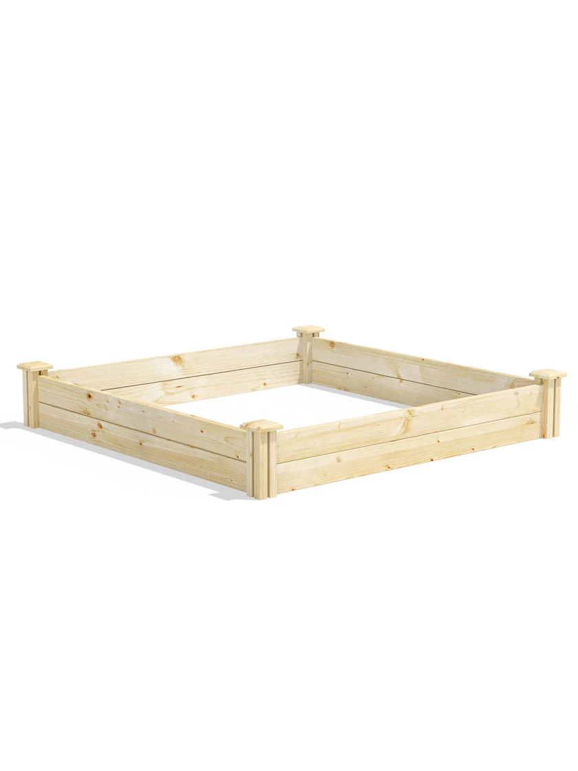 Pine Raised Garden Beds, 4'x4' 2 Pine Raised Garden Beds, 4'x4' - Image 2